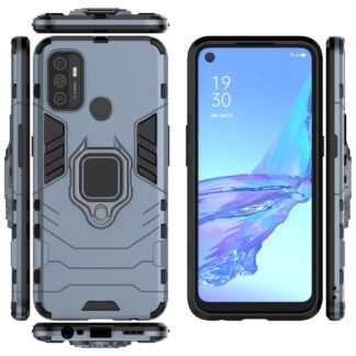 Oppo A53 Armor Heavy Duty Full Body Protection Casing Cover + 3D Full Cover Tempered Glass